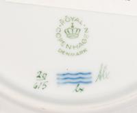 A Set of Sixteen Royal Copenhagen Flora Danica Porcelain Bread Plates