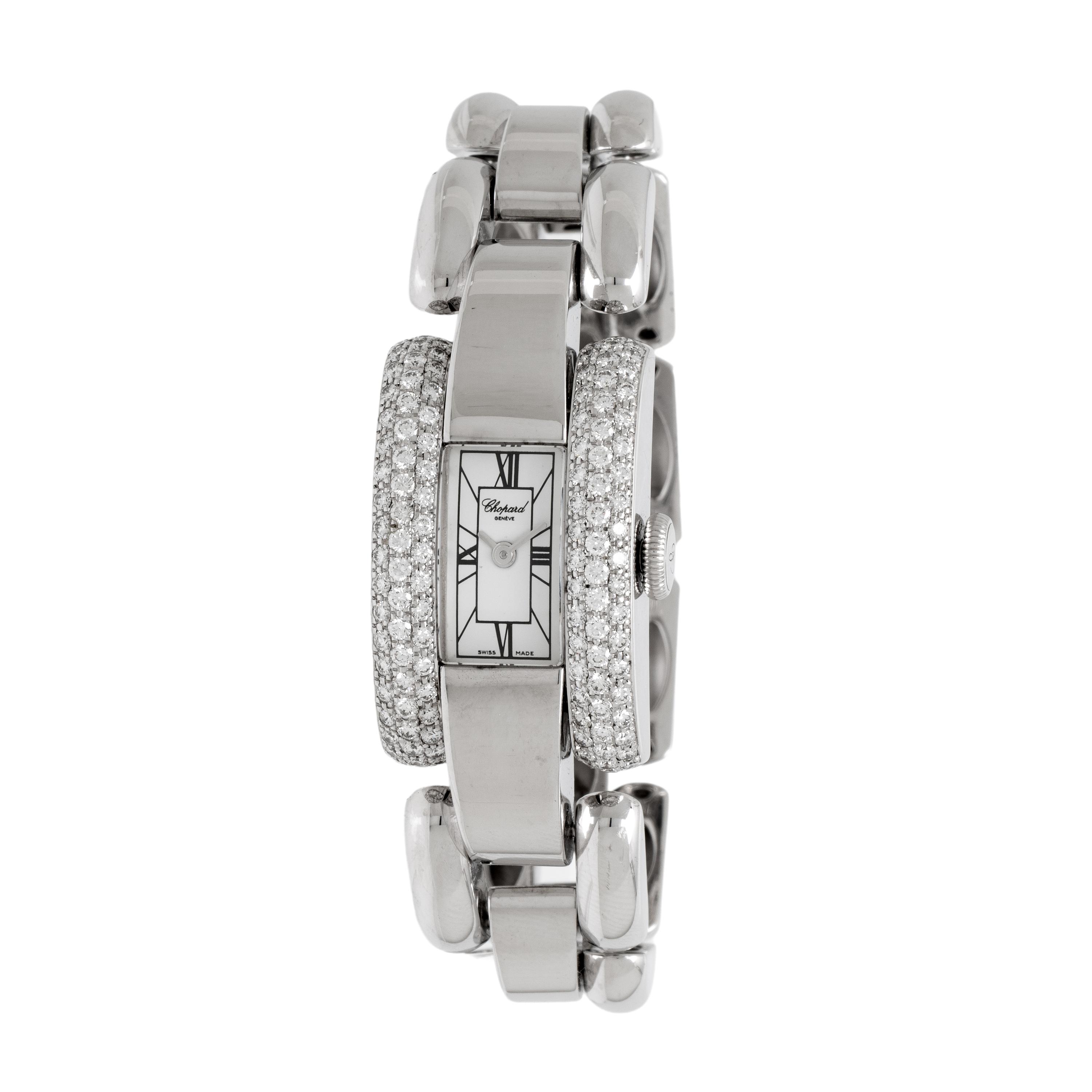 Chopard, Ref. 416547-1001, 18K White Gold and Diamond 'La Strada' Watch, with Box & Warranty Card
