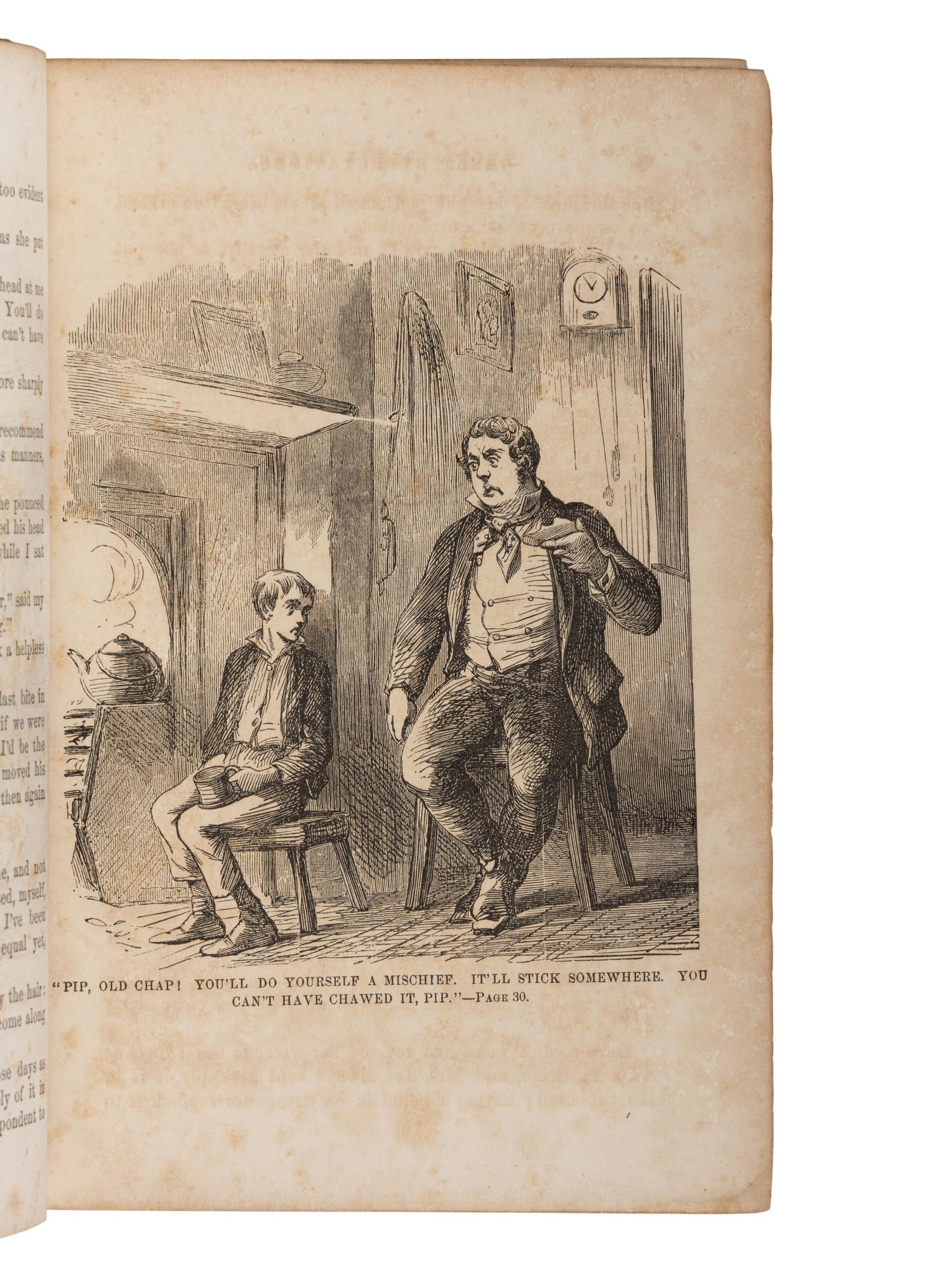 DICKENS, Charles (1812-1870). Great Expectations . Philadelphia: T.B. Peterson and Brothers, 1861.