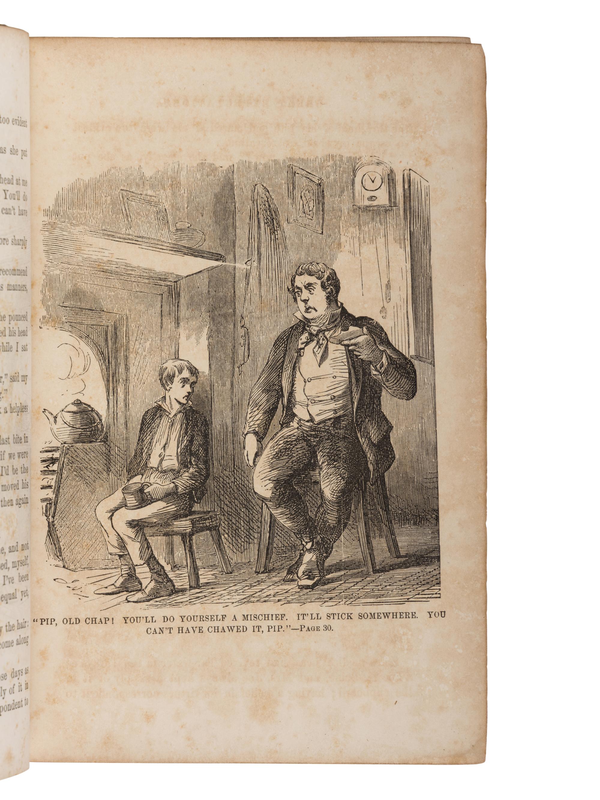 DICKENS, Charles (1812-1870). Great Expectations . Philadelphia: T.B. Peterson and Brothers, 1861.