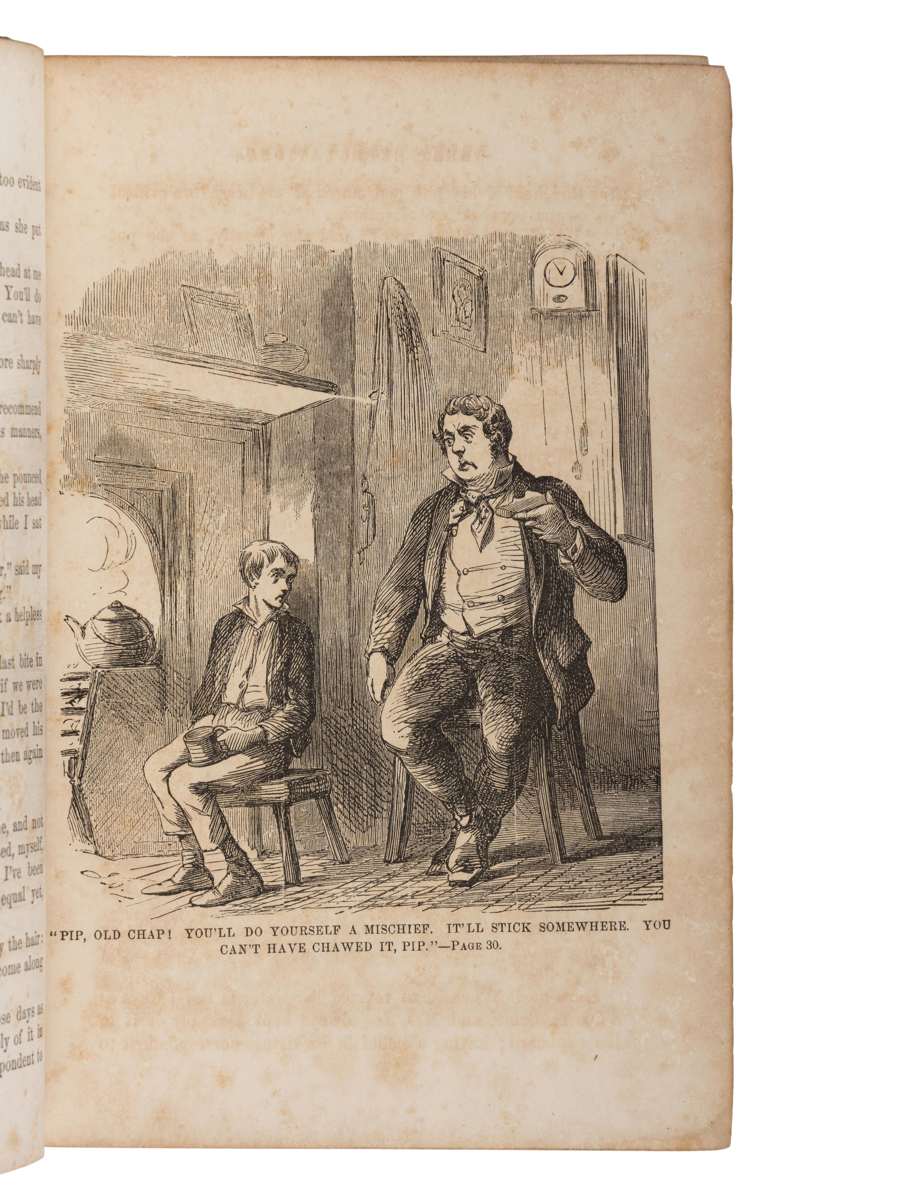 DICKENS, Charles (1812-1870). Great Expectations . Philadelphia: T.B. Peterson and Brothers, 1861.
