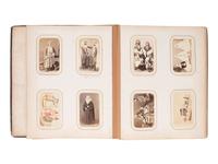 [EARLY PHOTOGRAPHY] CDV album cont. approx. 185 photographs of American and European personalities.