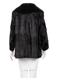J. Mendel Broadtail Jacket Trimmed with Sable