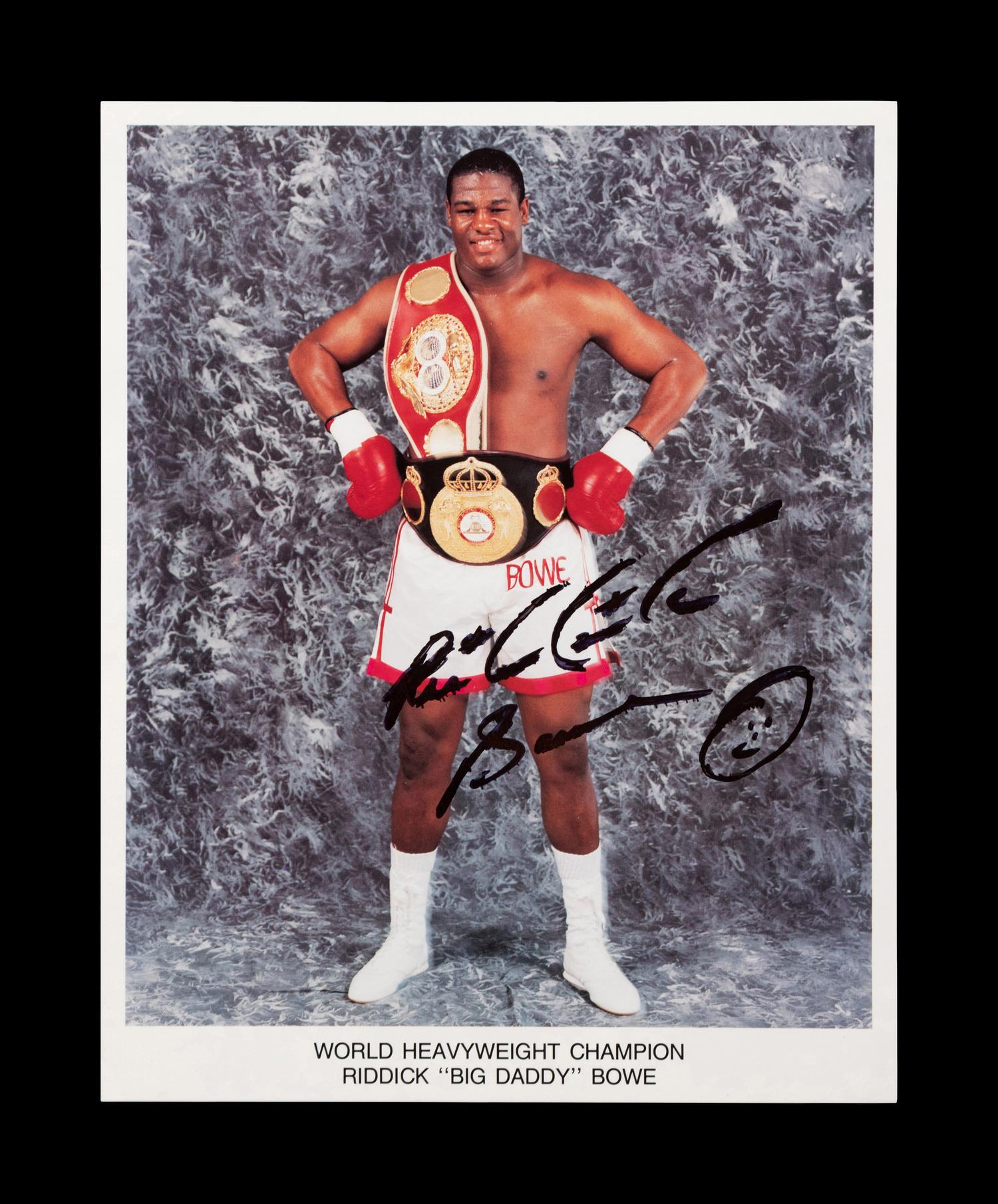 A Group of 10 Heavyweight Boxing Champion Signed Photos,