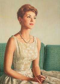 Portraits of Larry Liebowitz and Dian Roland , 1961