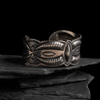 Navajo Silver Repoussé Cuff Bracelet