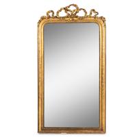A Napoleon III Carved Giltwood Mirror