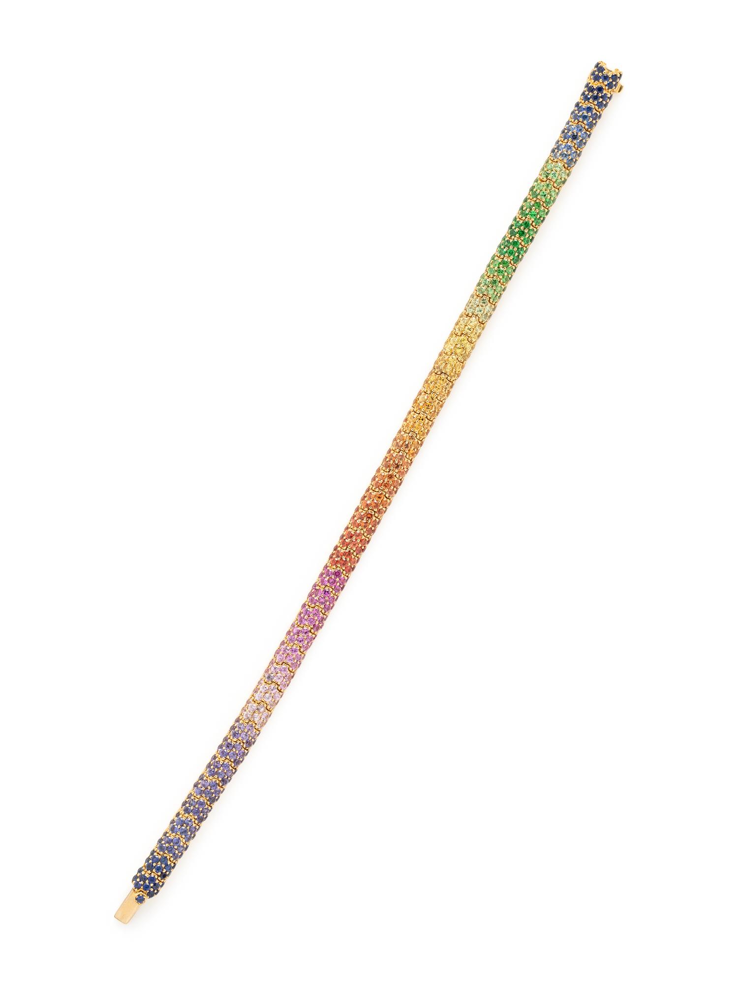 ROBERT PROCOP, MULTICOLOR SAPPHIRE BRACELET