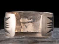 Sterling Silver Overlay Cuff Bracelet, with Winged Elements
