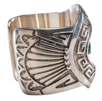 Sterling Silver Overlay Cuff Bracelet and Post Earrings, with Turquoise, Coral, and Lapis Inlay Lot is located and will ship from Denver, Colorado.
