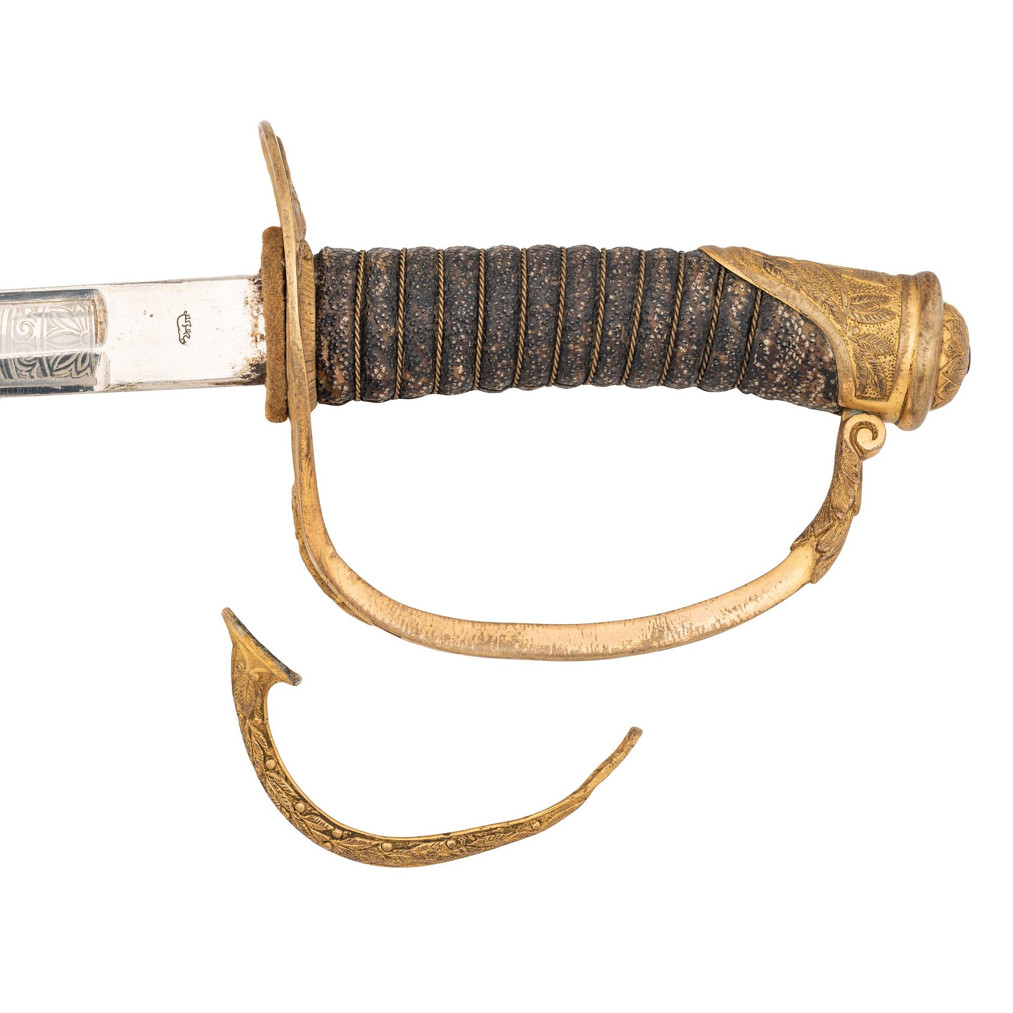 19th Century E.A. Armstrong Mfg. Co. Etched Presentation Sword