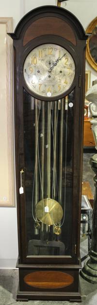 An American Tall Case Clock Height 76 inches. — 20TH CENTURY