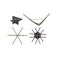 BETTY COOKE, MODERNIST, COLLECTION OF MIXED METAL BROOCHES