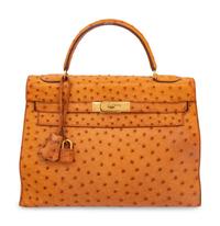 Hermès Ostrich Kelly 32 with Strap