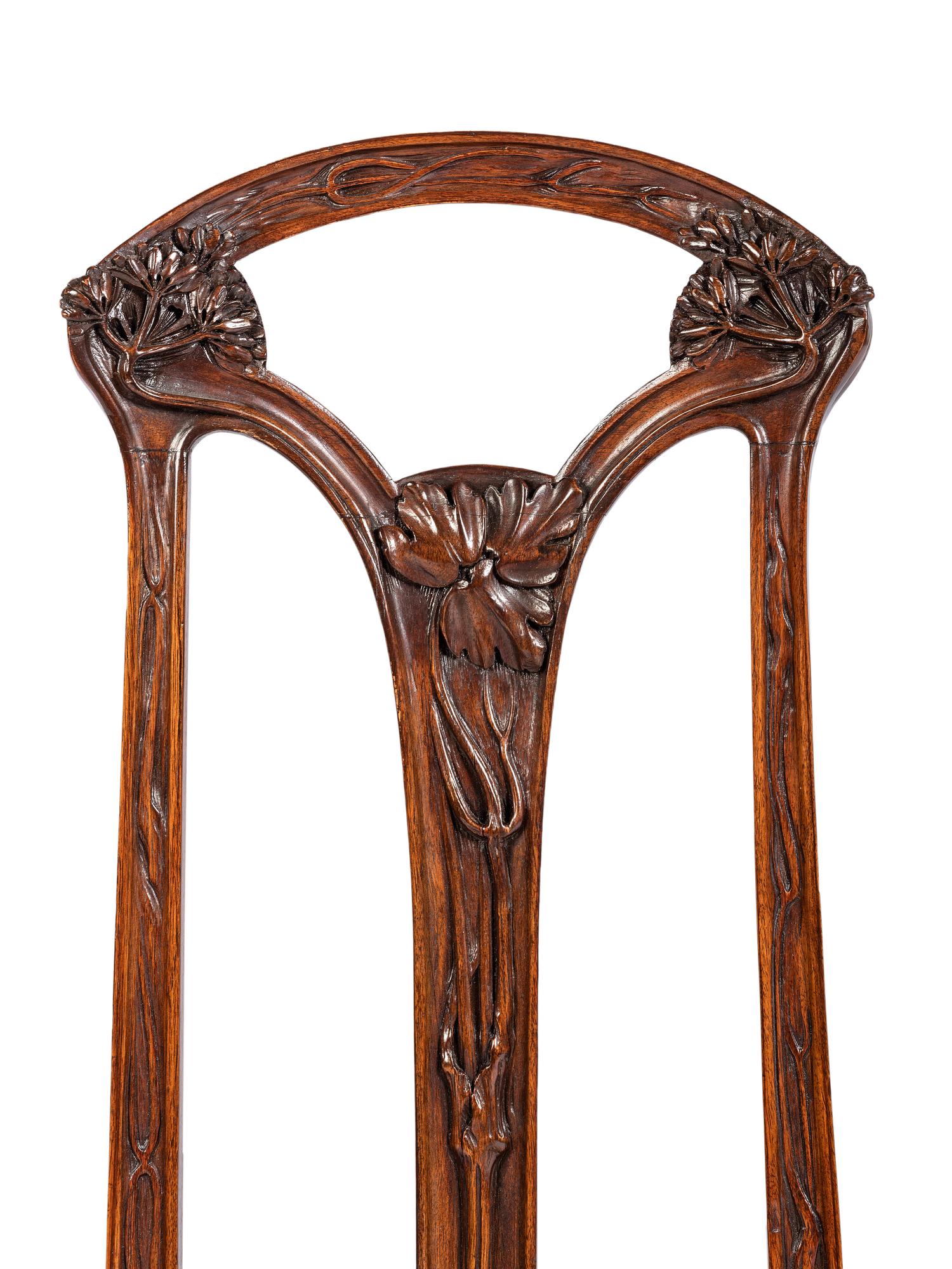 Set of Six Ombelle Chairs, circa 1900