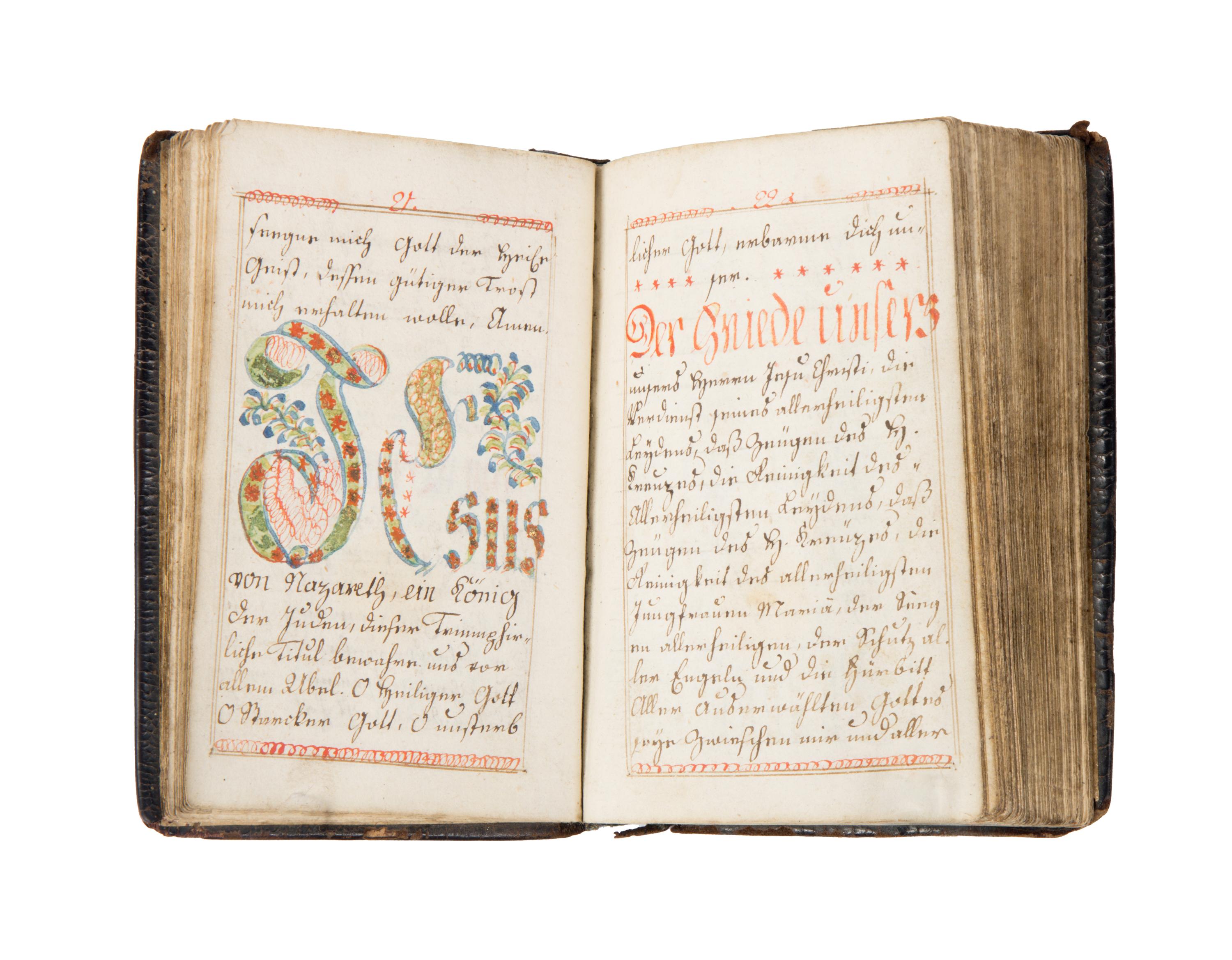 BOHEMIAN ILLUMINATOR Prayerbook, in German (Sorbian-German dialect), illuminated manuscript on paper [Czechia, Planá, 8 May, 1794]