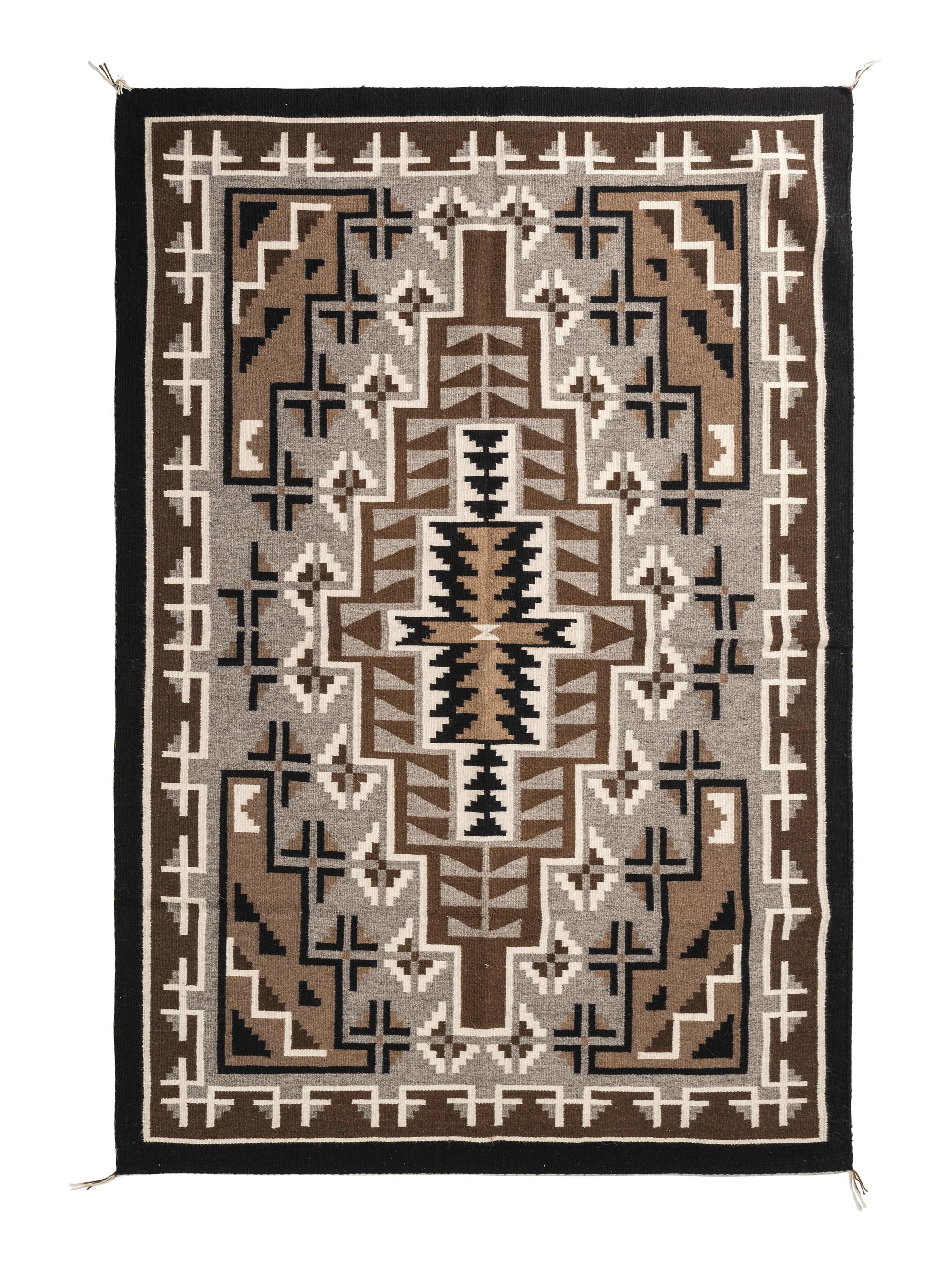 Navajo Two Grey Hills Weaving / Rug