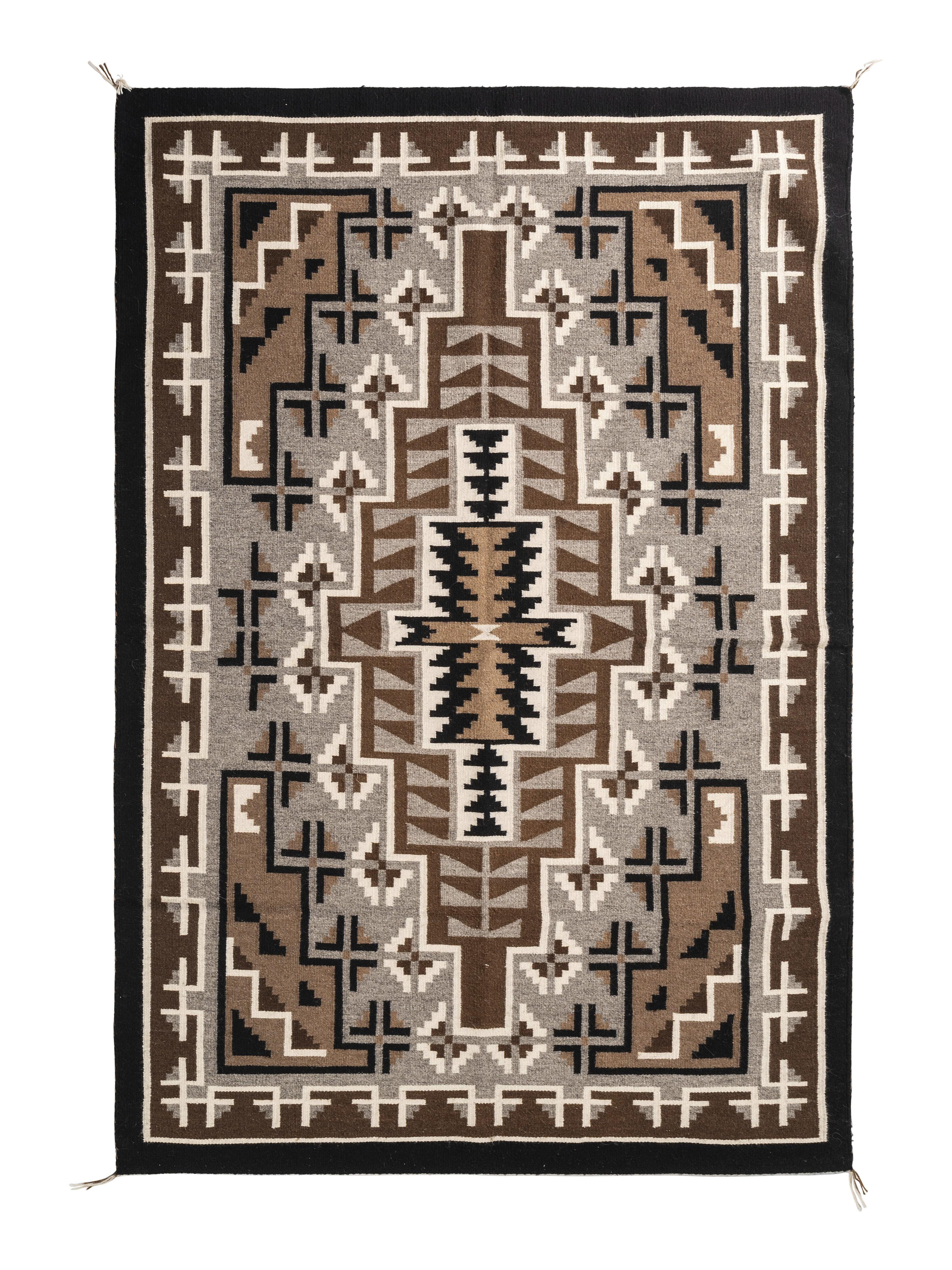 Navajo Two Grey Hills Weaving / Rug