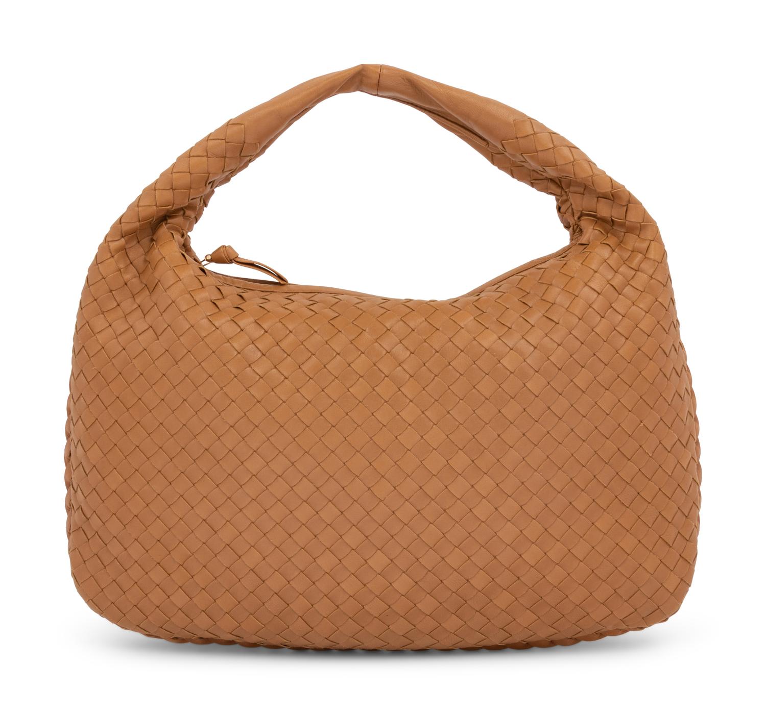 Bottega Veneta Tan Intrecciato Leather Hobo