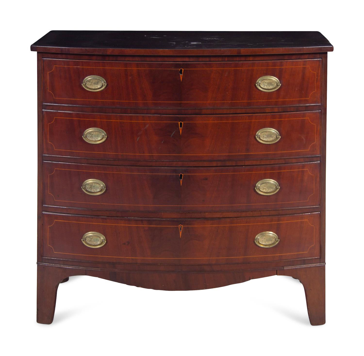 A Federal Mahogany Chest of Drawers