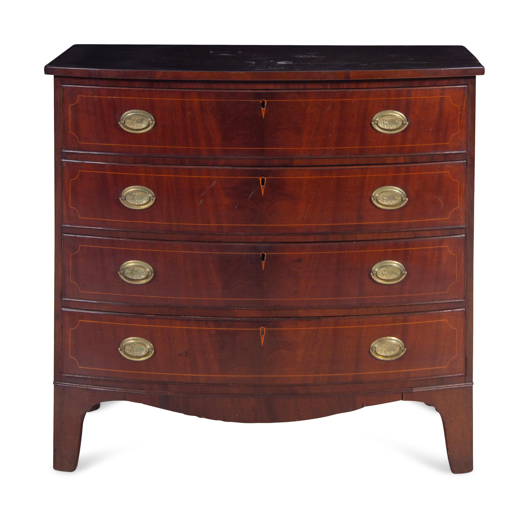 A Federal Mahogany Chest of Drawers