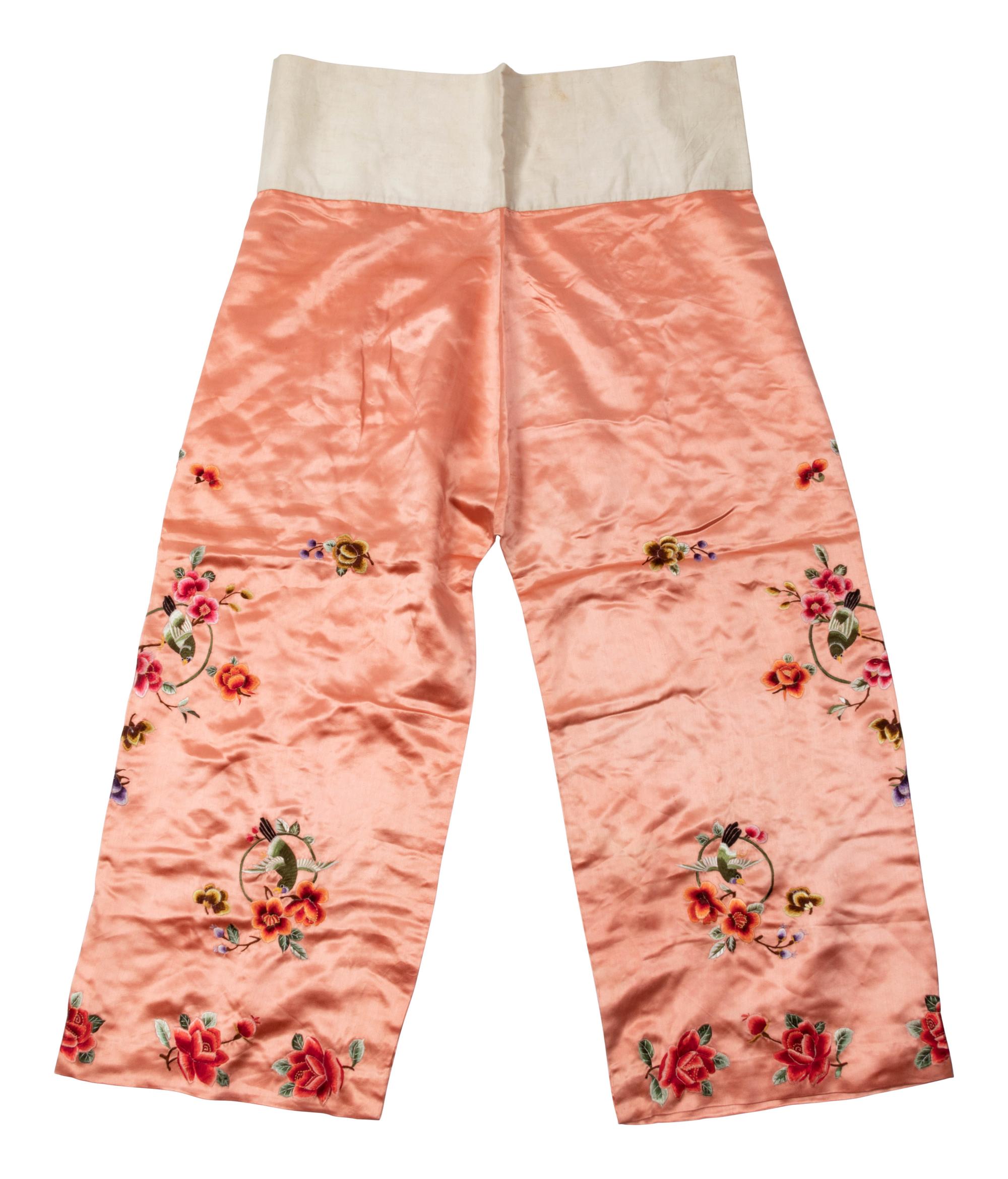 11 Chinese Embroidered and Woven Silk Clothing Articles