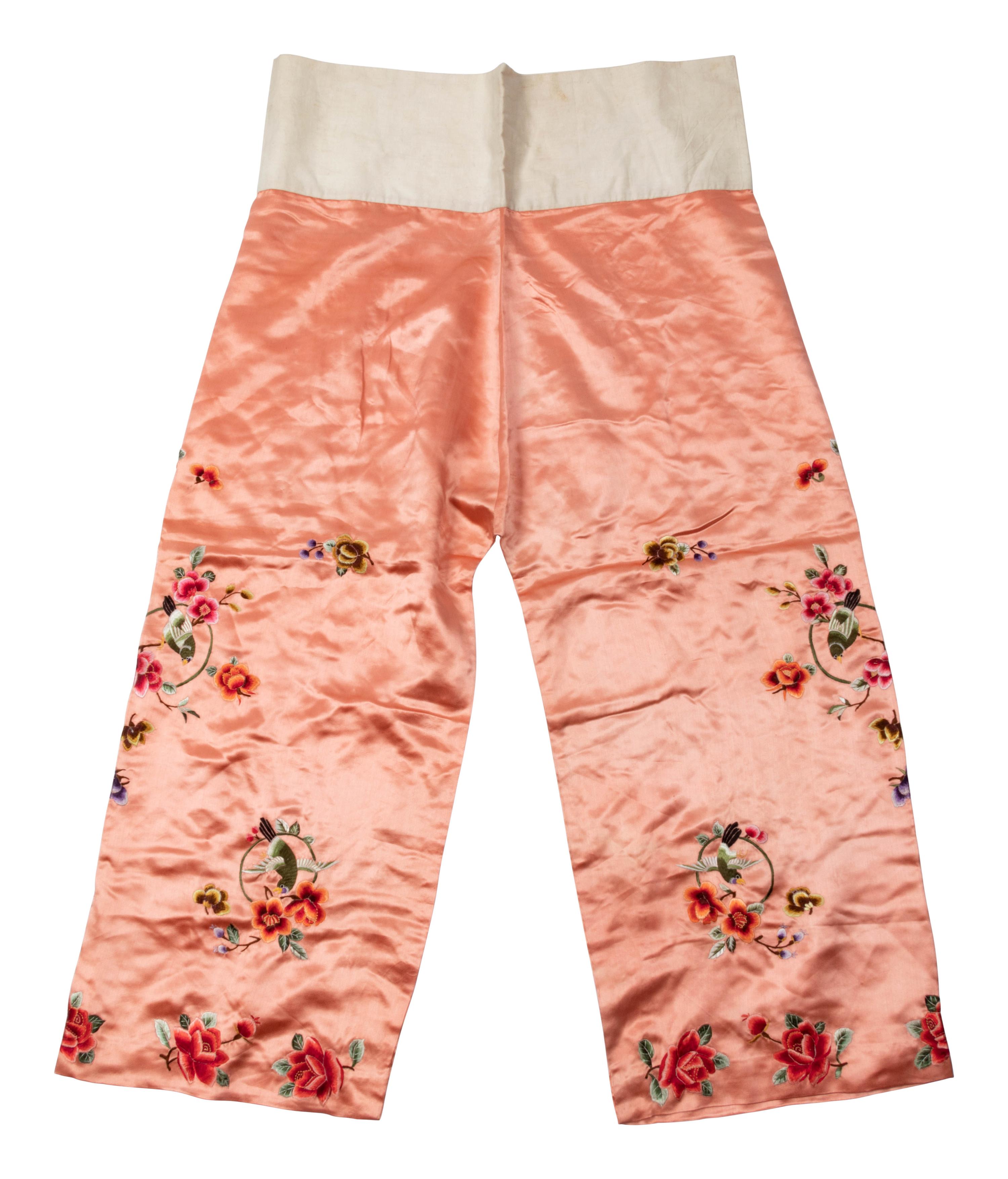 11 Chinese Embroidered and Woven Silk Clothing Articles