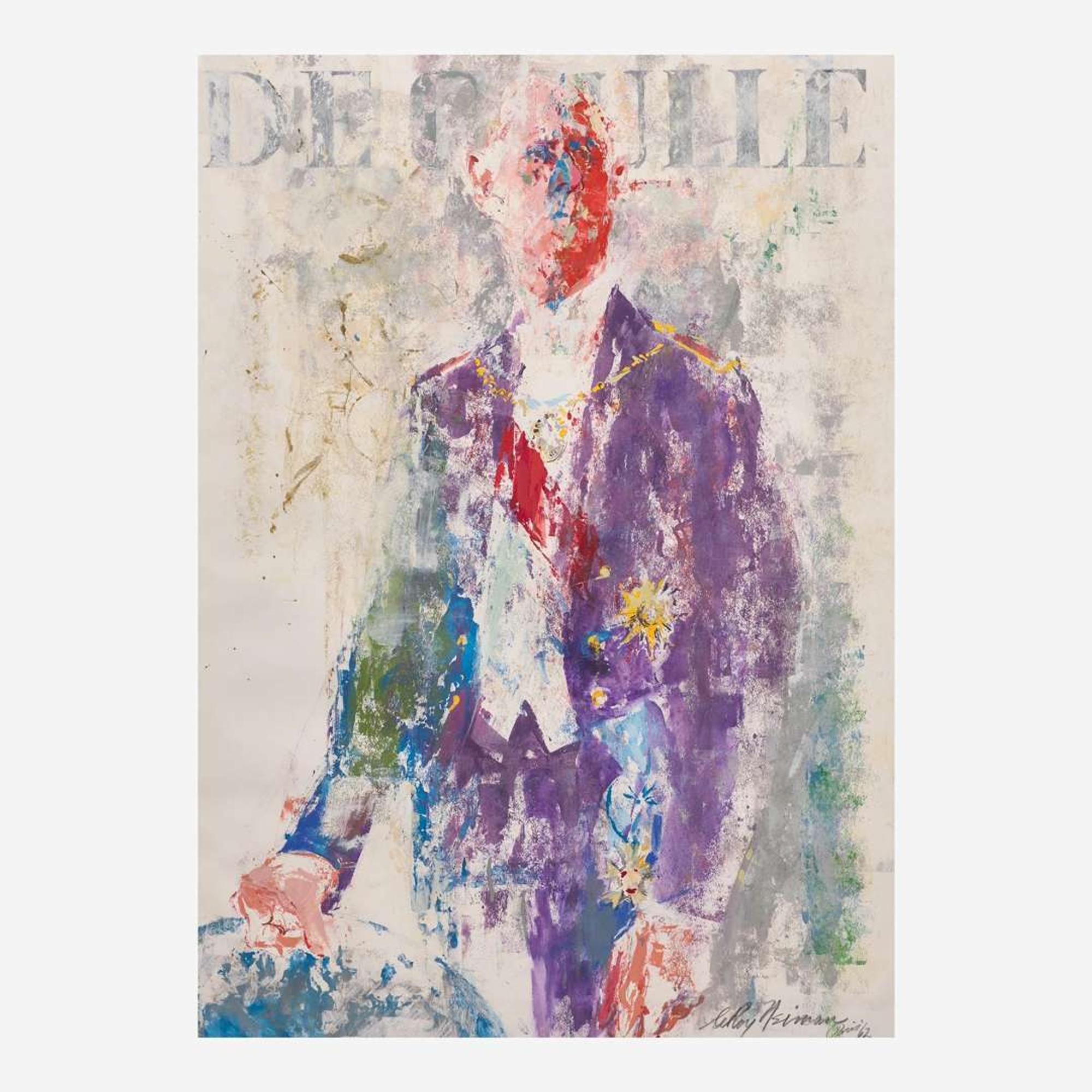 LeRoy Neiman (American, 1921-2012) Charles de Gaulle
