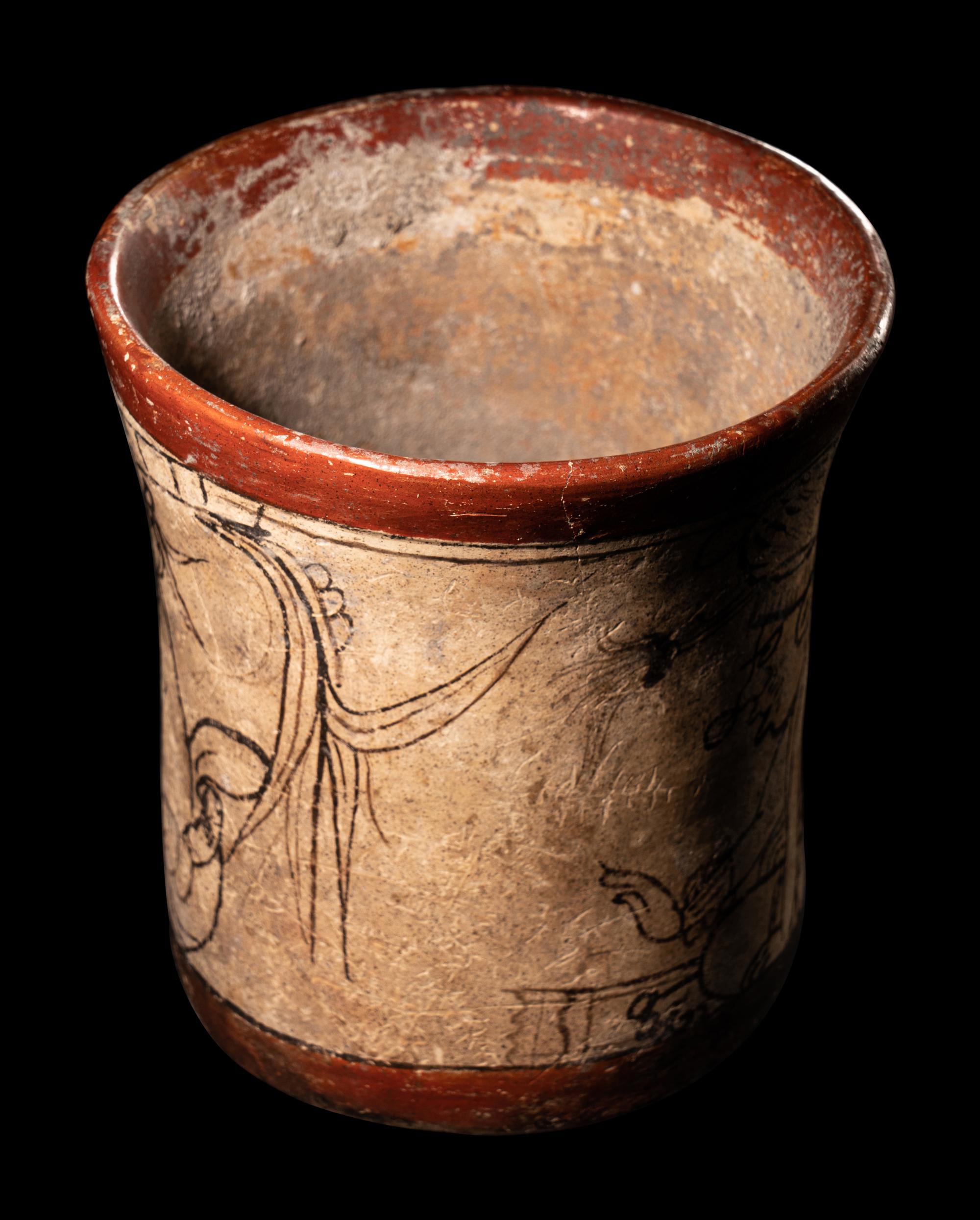 A Maya Codex Style Cylinder Vessel