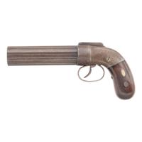 Early Transition Dragoon Sized Cased Allen & Thurber Pepperbox