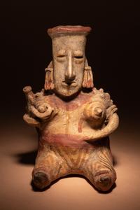 A Jalisco Seated Female Figure and Infant