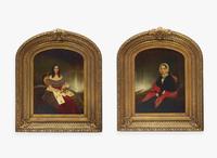 Thomas Waterman Wood (1823–1903), Double Portraits of the Turnbull Sisters (Anne and Elizabeth); A Pair