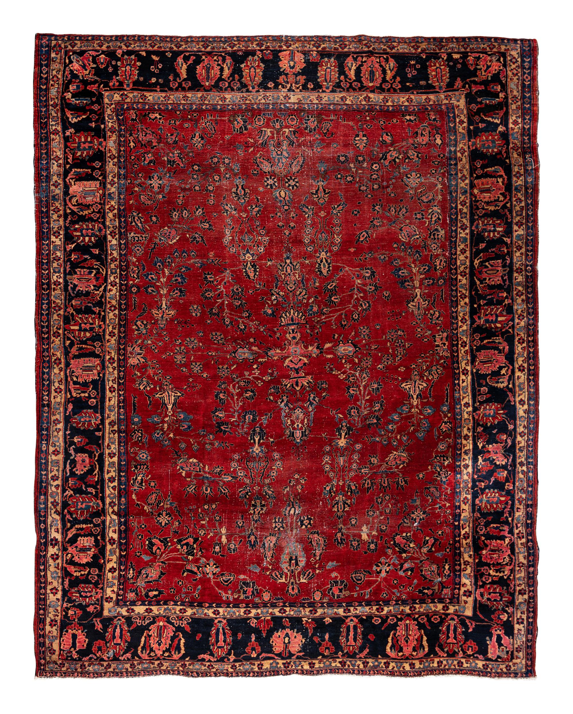 A Sarouk Wool Rug