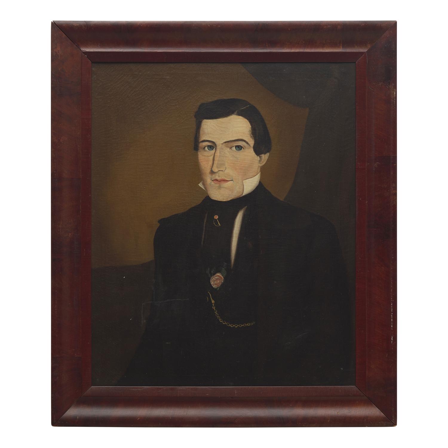 American School 19th Century, A Portrait of a Man