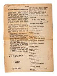 [BLACK PANTHER PARTY]. A group of pamphlets and other ephemera related to the Black Panther Party including a Harlem health clinic flyer.