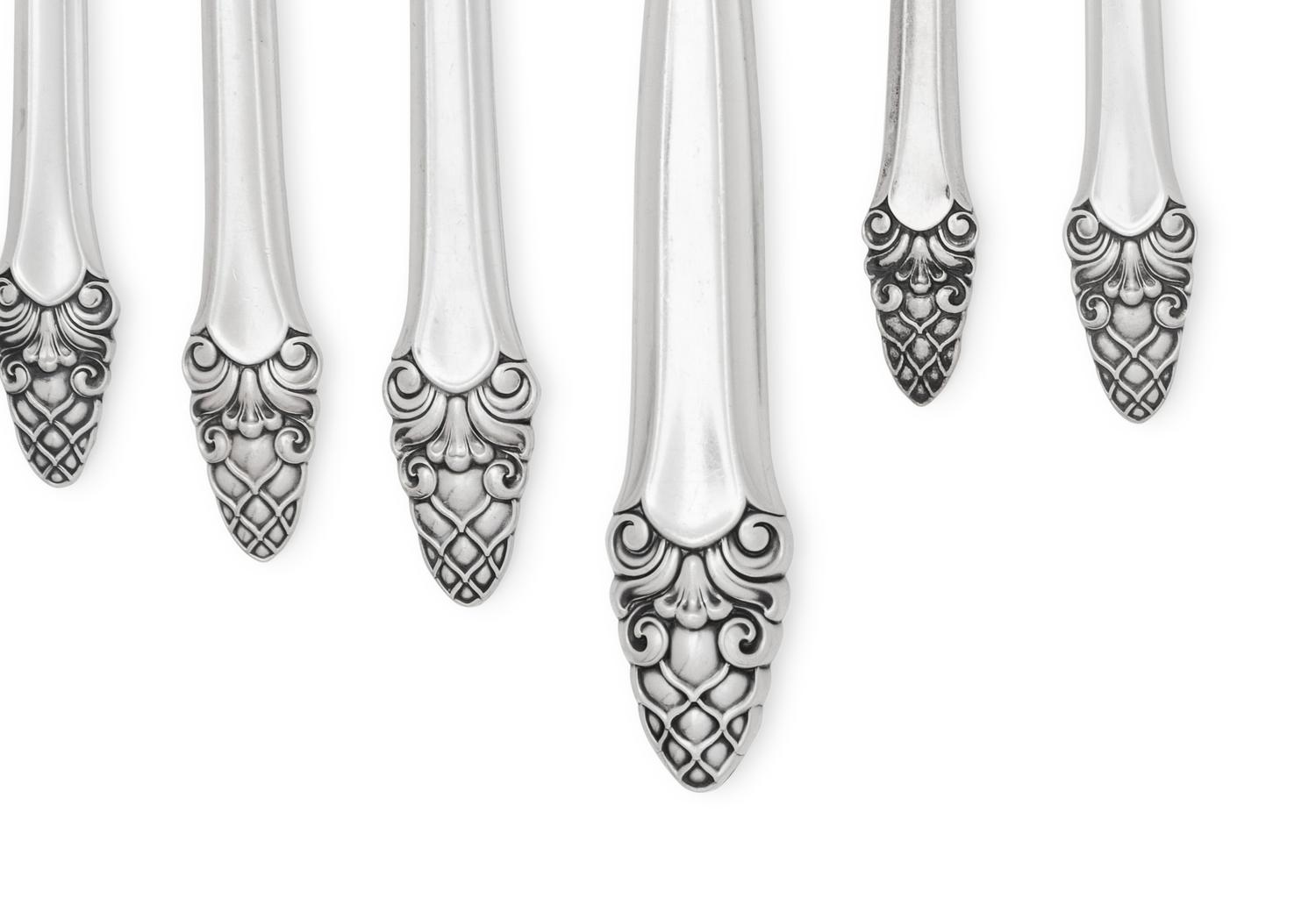 An American Silver Flatware Service