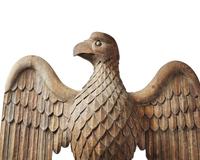 An American Carved Pine Eagle