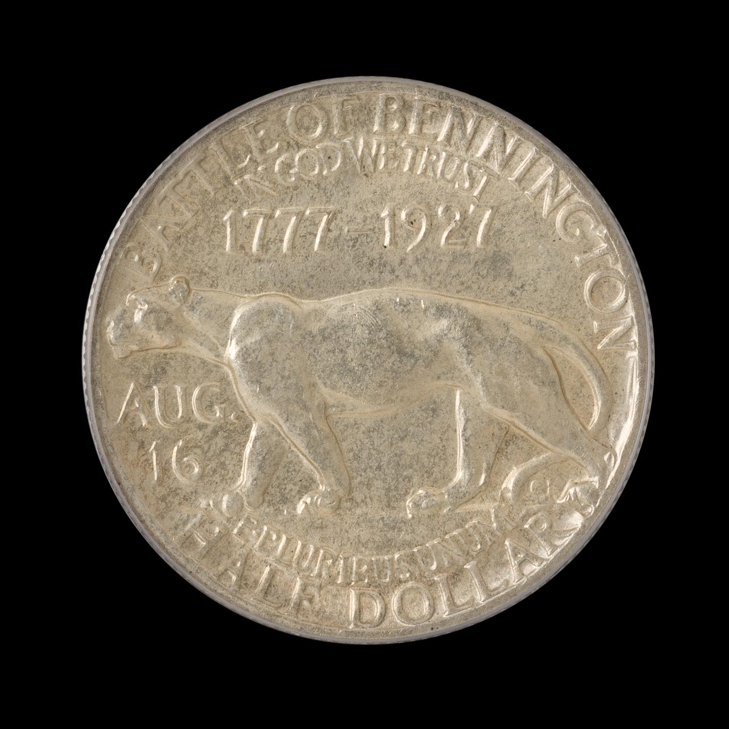 A United States 1927 Vermont Commemorative 50c Coin
