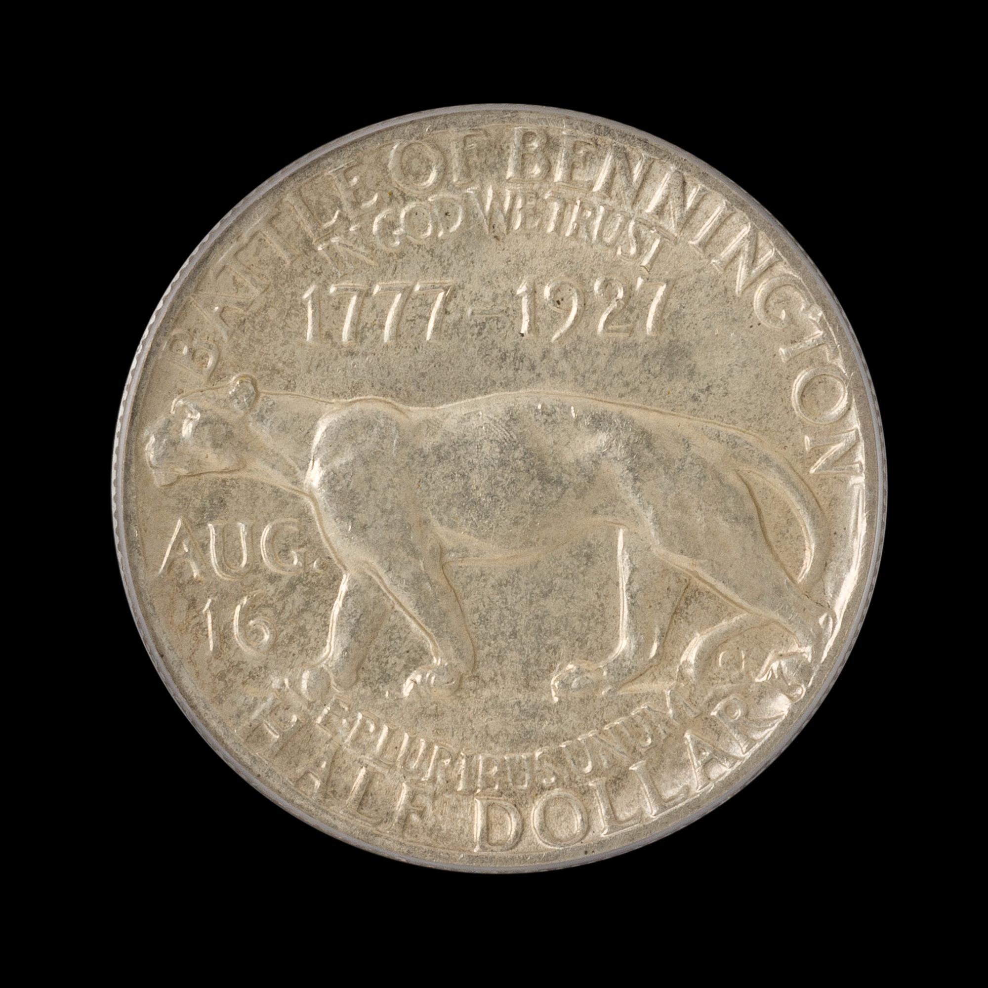A United States 1927 Vermont Commemorative 50c Coin