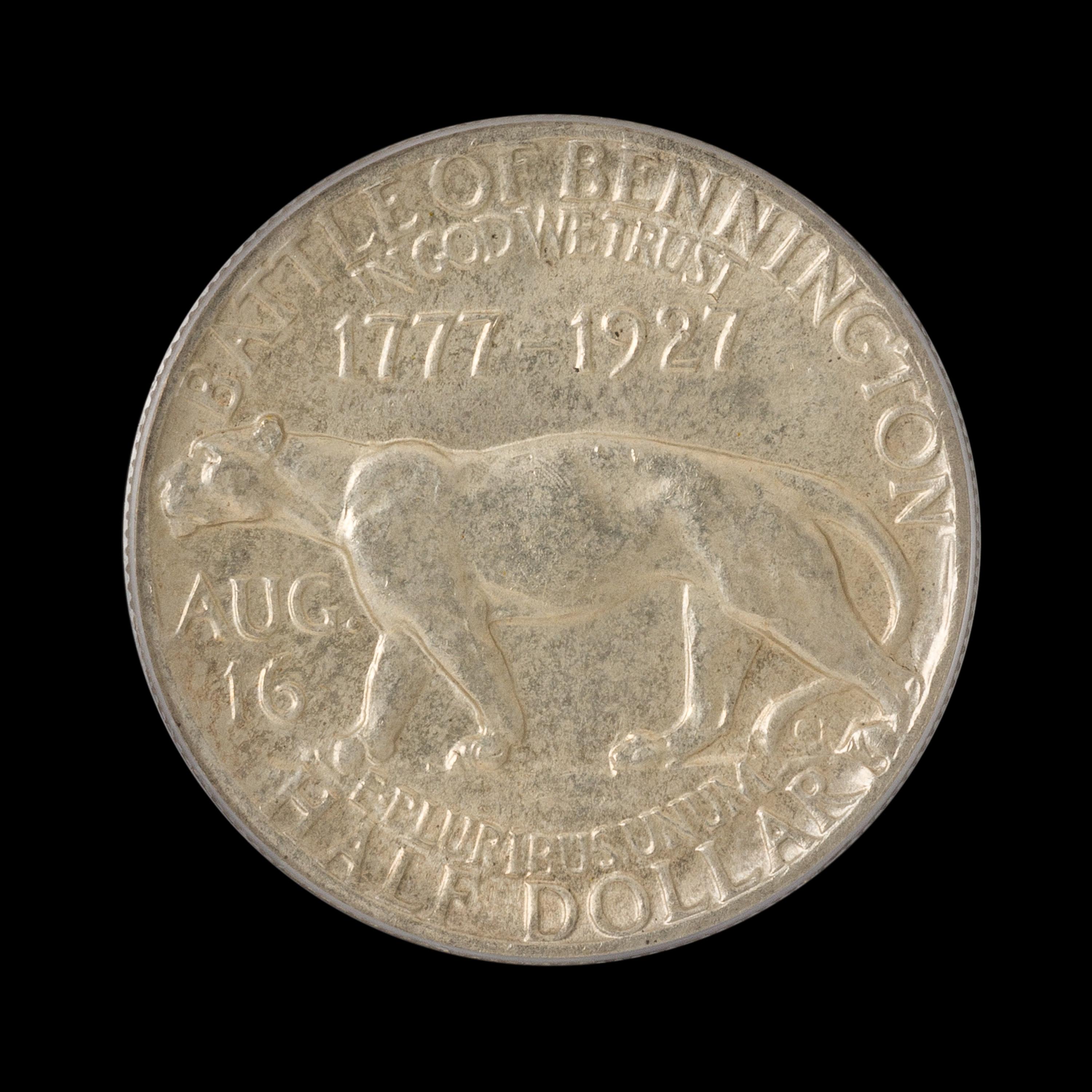 A United States 1927 Vermont Commemorative 50c Coin