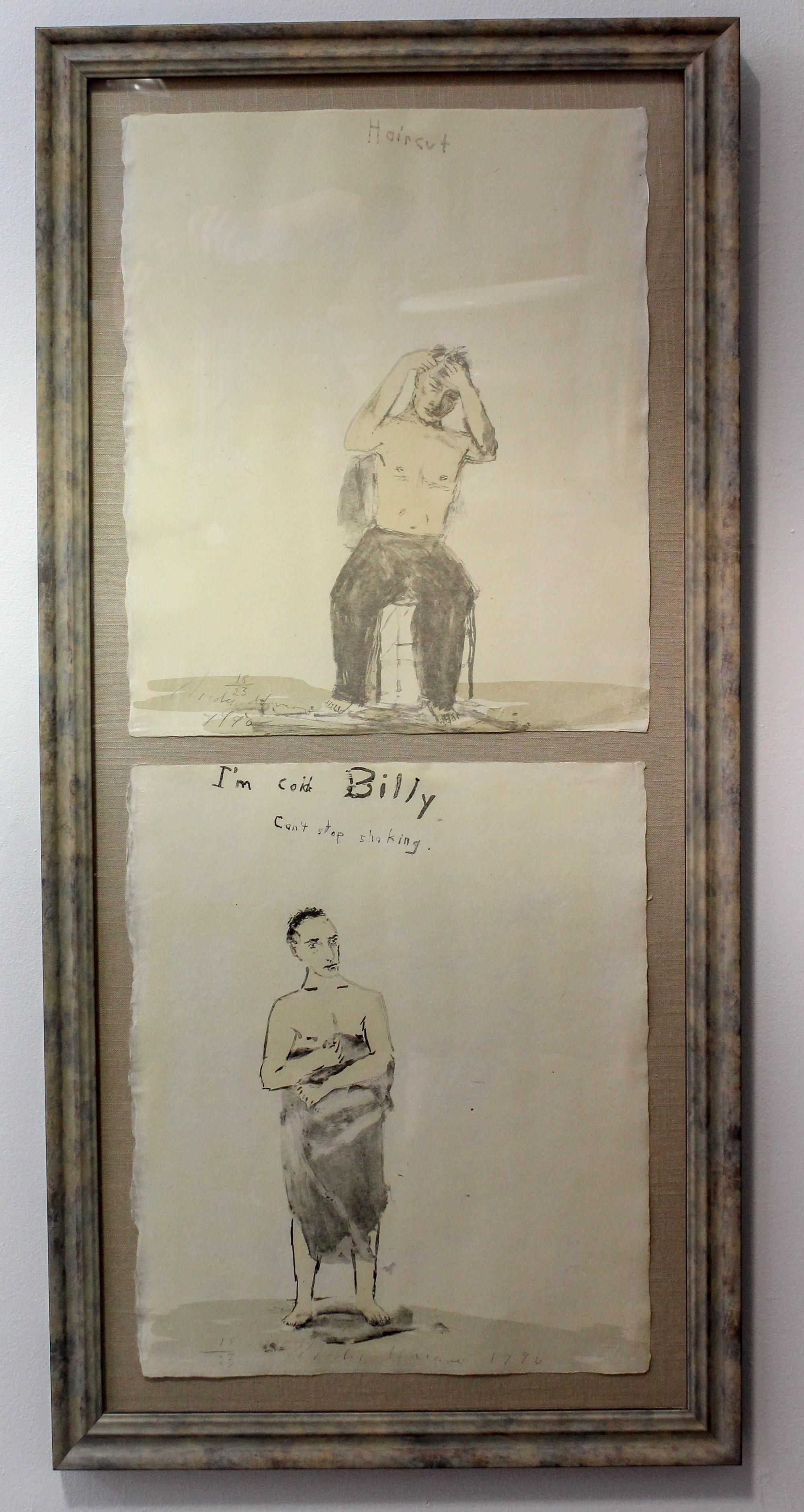 Nicolas Africano, (American, b. 1948), Haircut and I'm Cold Billy, 1990
