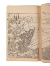 Two Japanese Illustrated Books after Katsushika Hokusai
