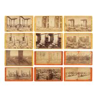 [Chicago Fire]. Lovejoy and Foster, publishers. A group of over 90 stereoviews taken after the Chicago Fire, including examples by G.N. Barnard.