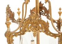A Louis XVI Style Gilt Bronze Hall Lantern