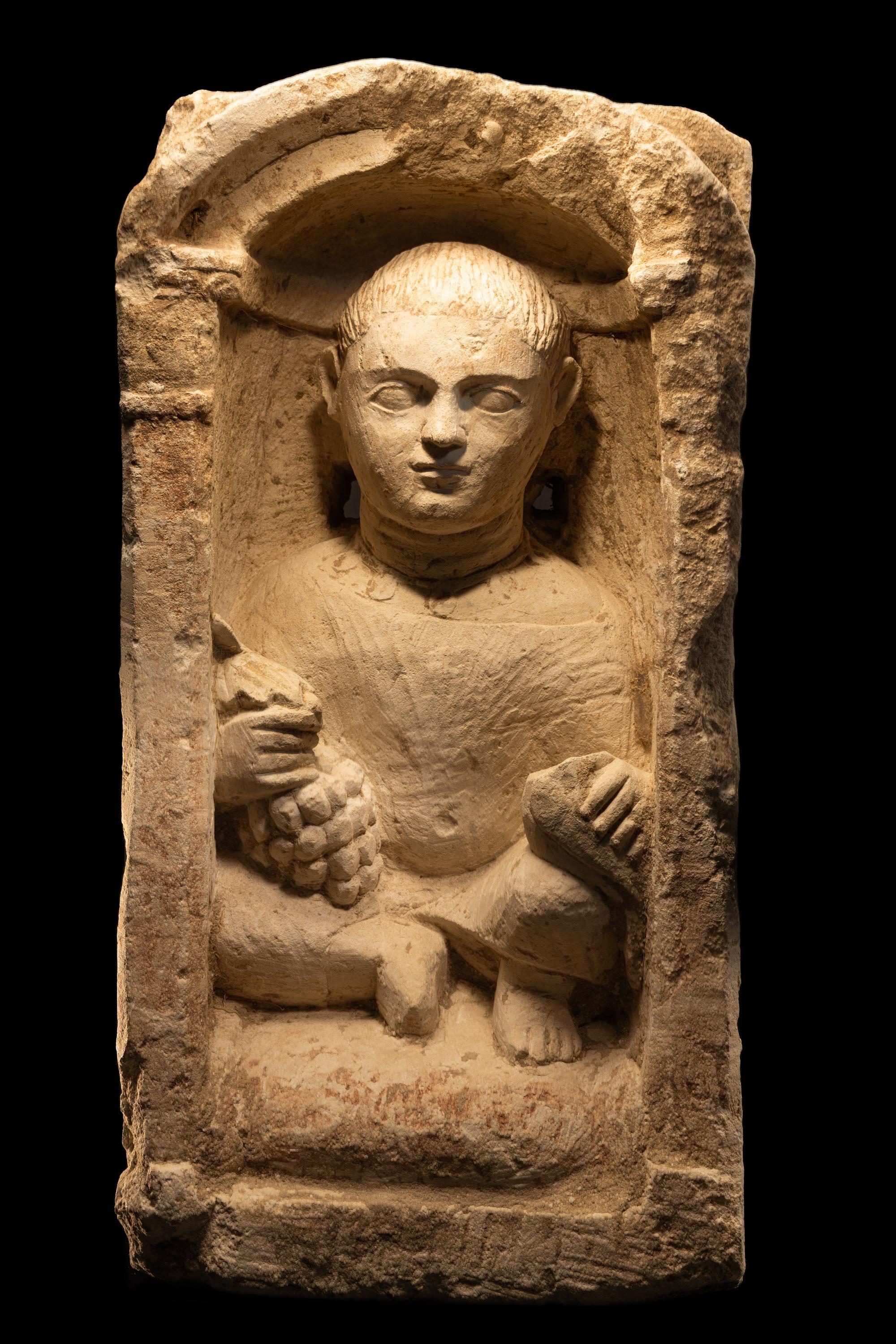 An Romano-Egyptian Limestone Stele