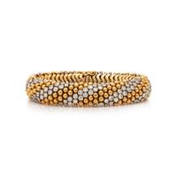 HAMMERMAN BROTHERS, YELLOW GOLD AND DIAMOND BRACELET