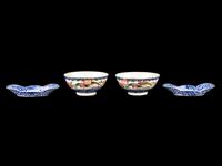 Two Pairs of Chinese Porcelain Wares