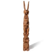 Cicero August (Coastal Salish, b. 1940) — Monumental Carved Totem Pole