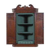 A George III Style Oak Hanging Corner Cupboard