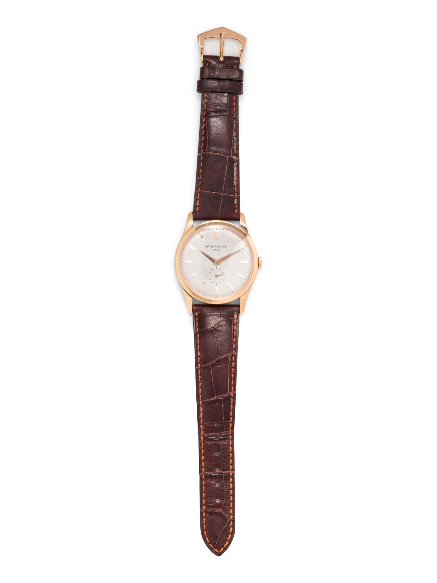 PATEK PHILIPPE, 18K PINK GOLD REF. 5196 'CALATRAVA' WRISTWATCH